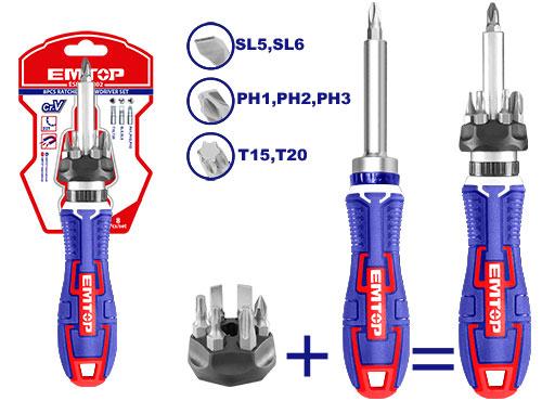 Dwell 8 Pcs ratchet screwdriver set