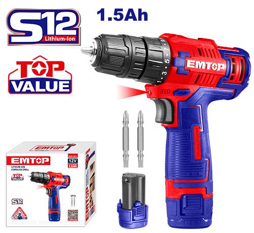EMTOP Cordless drill ECDL12511