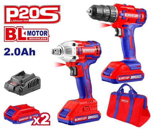 EMTOP Cordless 2 pcs combo kit ECKL2007